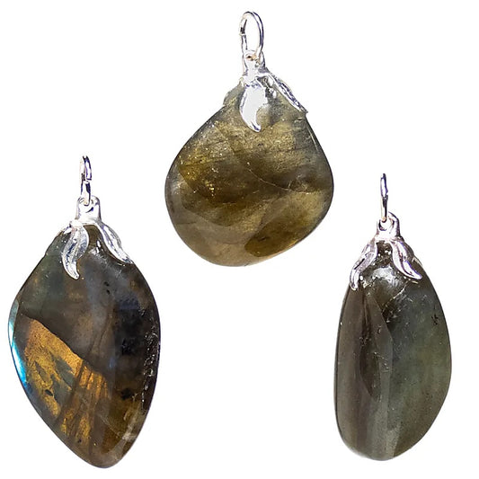 Pendentif pierre gemme Labradorite